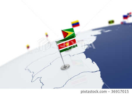 Suriname flag 36917015