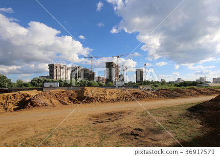 multi-storey building under construction multi-storey building under construction 36917571