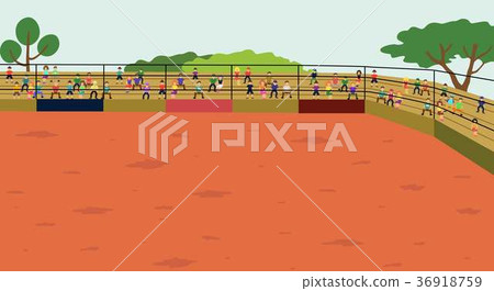 Arena. Rodeo background - Stock Illustration [36918759] - PIXTA
