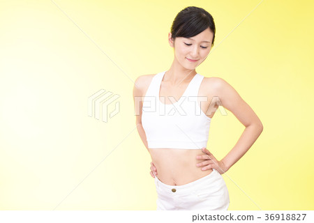 A woman who succeeded in dieting A woman who succeeded in dieting 36918827