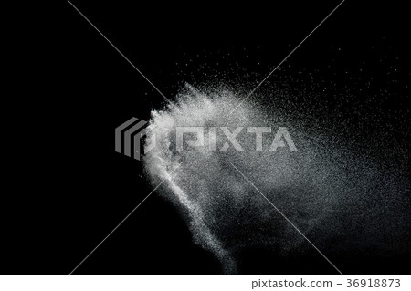 Freeze motion of white particles on black  36918873