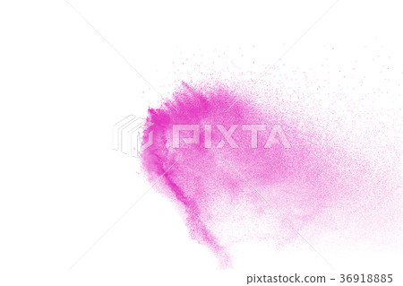 pink particles splatter on white background pink particles splatter on white background 36918885
