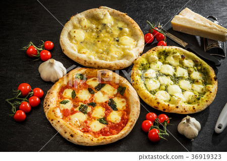 General pizza typical Italian food Mix pizza Italian food General pizza typical Italian food Mix pizza Italian food 36919323