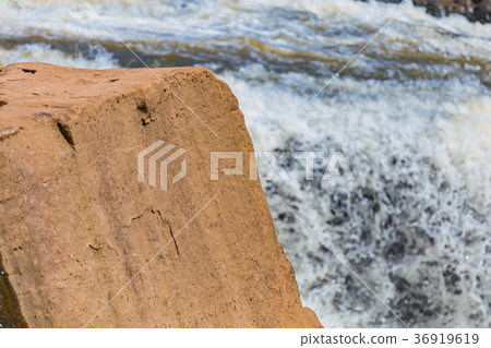 Beautiful waterfall in green forest in jungle 36919619