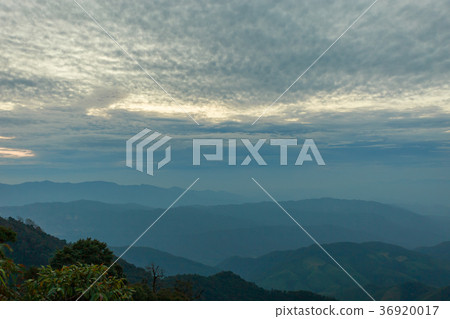 Beautiful cloudy weather in mountains Beautiful cloudy weather in mountains 36920017