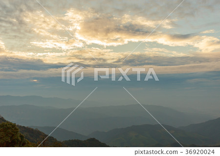 Beautiful cloudy weather in mountains Beautiful cloudy weather in mountains 36920024