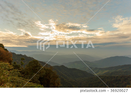 Beautiful cloudy weather in mountains Beautiful cloudy weather in mountains 36920027