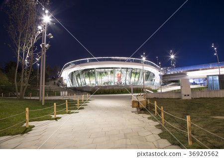 Zaryadye Park (at Night) in Moscow, Russia 36920562