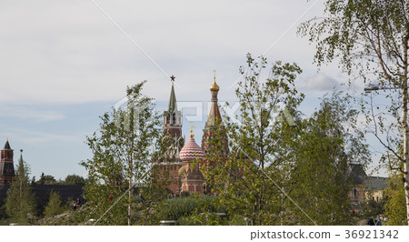 St. Basil Cathedral-- view from new Zaryadye Park St. Basil Cathedral-- view from new Zaryadye Park 36921342