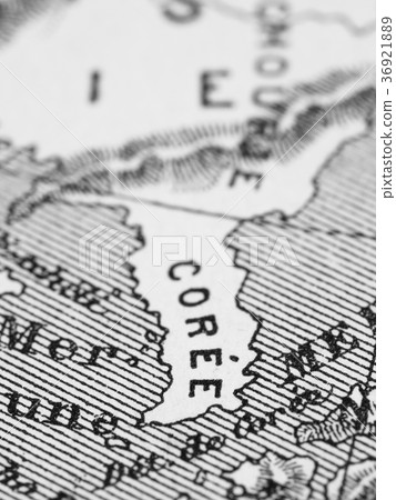 Old map Korea Peninsula 36921889