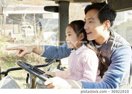 爸爸,女兒,家庭,農村,韓國 爸爸,女兒,家庭,農村,韓國 36922810
