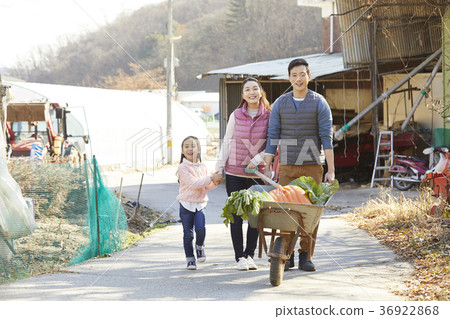 Dad, mom, daughter, family, countryside, living Dad, mom, daughter, family, countryside, living 36922868