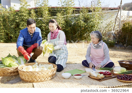 成人，家庭，韓國，泡菜 36922964