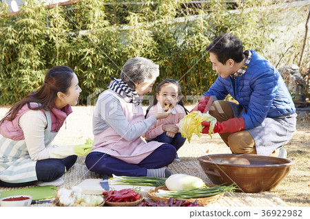 家庭，韓國人，泡菜，Kimjang，生活 36922982
