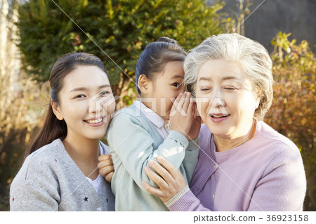 祖母，媽媽，孫女，女兒，韓國 36923158