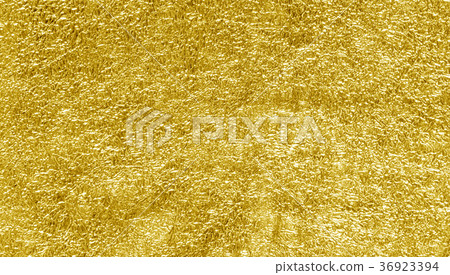 Shiny yellow leaf gold foil texture 36923394