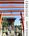 The Inari company of the Sousa Eki Hohachiman Shrine Samurai Torii and Samurai 36924041