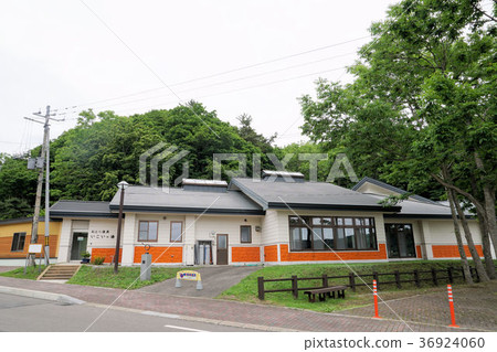Otobe hot spring scenery of Atabe-cho, Hokkaido 36924060