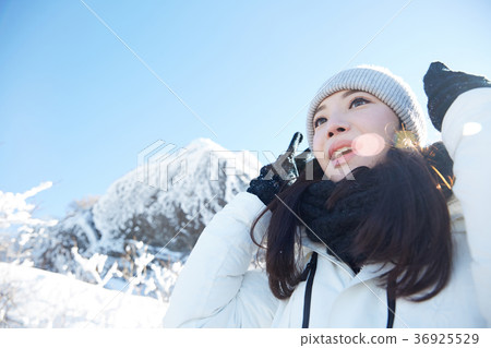 Woman, winter, snow, Mt. 36925529