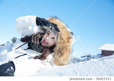 Woman, winter, snow, Mt. Woman, winter, snow, Mt. 36925551