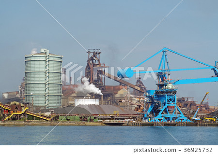 Landscape of Mizushima's steelworks 36925732