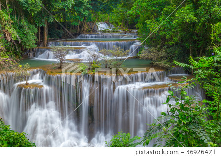 Erawan waterfall at Kanchanaburi  Thailand 36926471
