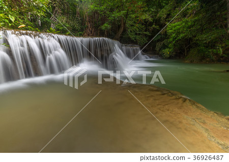 Erawan waterfall at Kanchanaburi Thailand Erawan waterfall at Kanchanaburi Thailand 36926487