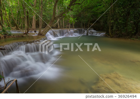 Erawan waterfall at Kanchanaburi Thailand Erawan waterfall at Kanchanaburi Thailand 36926494
