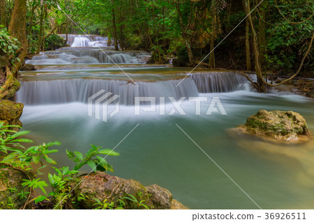 Erawan waterfall at Kanchanaburi Thailand Erawan waterfall at Kanchanaburi Thailand 36926511