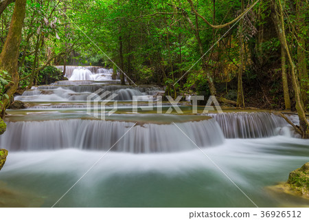 Erawan waterfall at Kanchanaburi Thailand Erawan waterfall at Kanchanaburi Thailand 36926512