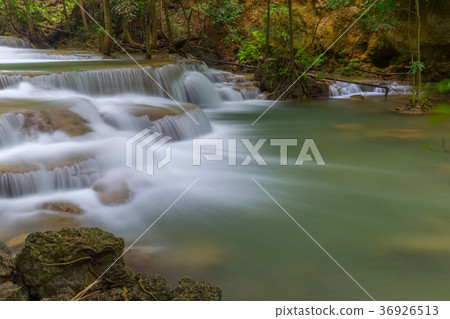 Erawan waterfall at Kanchanaburi Thailand Erawan waterfall at Kanchanaburi Thailand 36926513