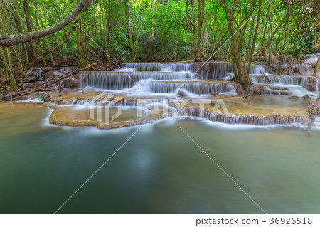 Erawan waterfall at Kanchanaburi Thailand Erawan waterfall at Kanchanaburi Thailand 36926518