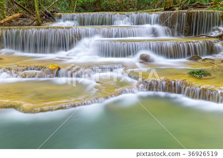Erawan waterfall at Kanchanaburi Thailand Erawan waterfall at Kanchanaburi Thailand 36926519