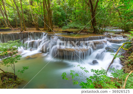 Erawan waterfall at Kanchanaburi Thailand Erawan waterfall at Kanchanaburi Thailand 36926525