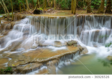 Erawan waterfall at Kanchanaburi Thailand Erawan waterfall at Kanchanaburi Thailand 36926526