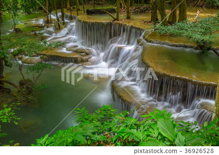 Erawan waterfall at Kanchanaburi  Thailand 36926528
