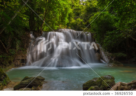Erawan waterfall at Kanchanaburi Thailand Erawan waterfall at Kanchanaburi Thailand 36926550