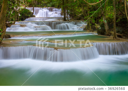 Erawan waterfall at Kanchanaburi Thailand Erawan waterfall at Kanchanaburi Thailand 36926568