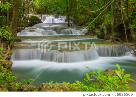 Erawan waterfall at Kanchanaburi  Thailand 36926569