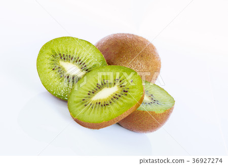 Kiwi isolated. Kiwi fruit and sliced kiwi 36927274