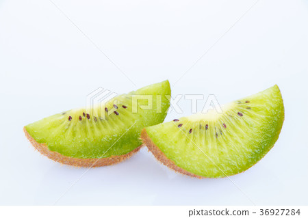 Kiwi isolated. Kiwi fruit and sliced kiwi 36927284