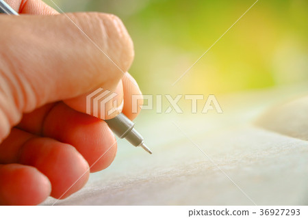 Human hand gesture writing something Human hand gesture writing something 36927293