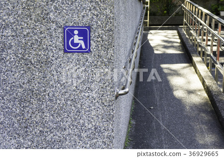 Barrier-free facilities Building Public works Accessibility sign Accessibility signage Handicapped ramp 36929665