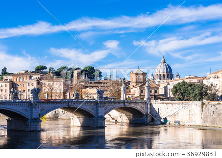Rome Tupele and cupola of St. Peter's Basilica Rome Tupele and cupola of St. Peter's Basilica 36929831