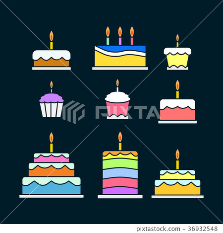 Cakes and pies icon Cakes and pies icon 36932548