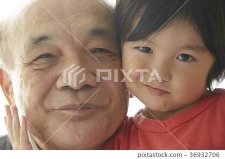 Grandson and grandfather 36932706