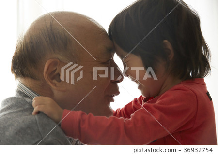 Grandson and grandfather 36932754