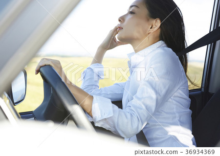 Business trip drive career woman Business trip drive career woman 36934369