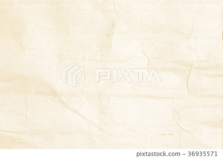Crumpled old yellow paper texture 36935571