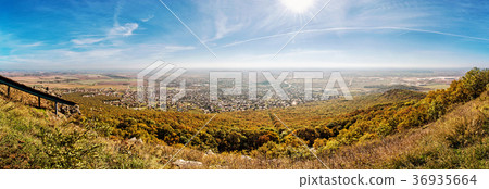 Panoramic view of the Nitra city from Zobor hill Panoramic view of the Nitra city from Zobor hill 36935664